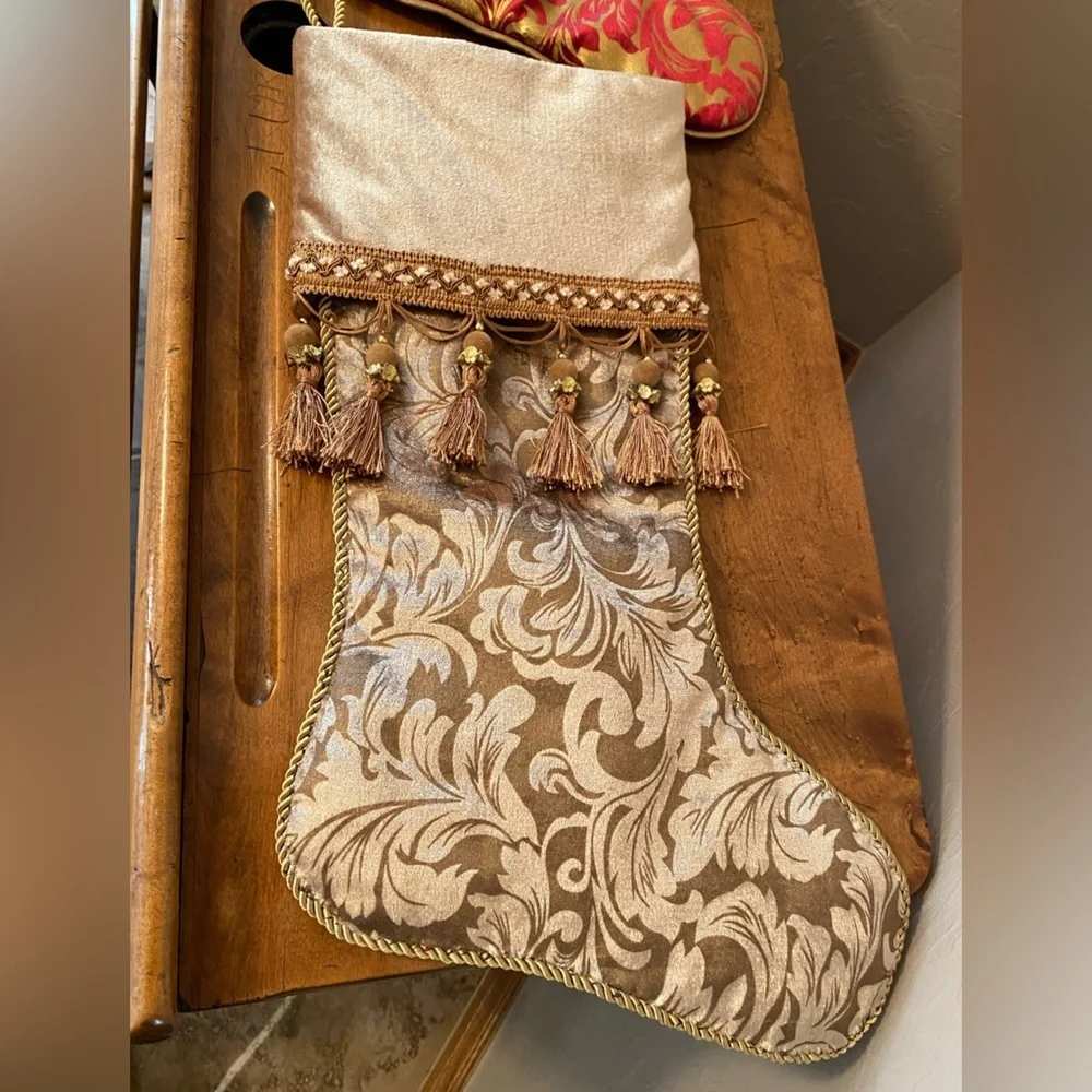 Lot Of 2 Christmas Stockings with tassels
